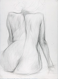 female figure drawing Matthew Tome